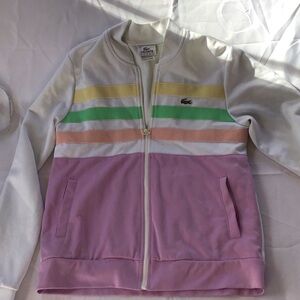 Vintage Lacoste Small Pastel Striped Jacket